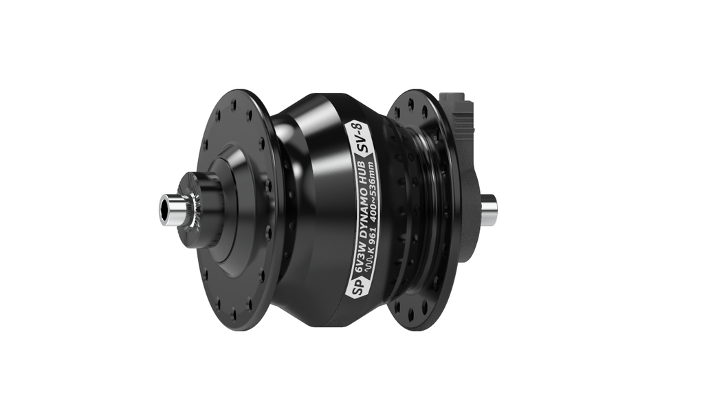 SV-8-FB DYNAMO HUB - 74MM QR (BROMPTON) - RIM BRAKE - 28H