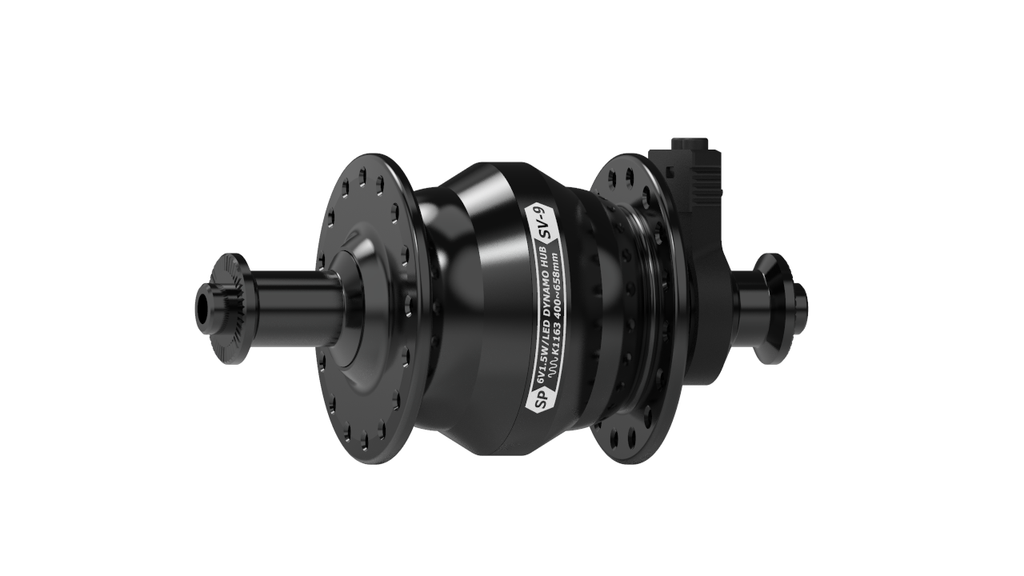 SV-9 DYNAMO HUB - 100MM QR - RIM BRAKE - BLACK