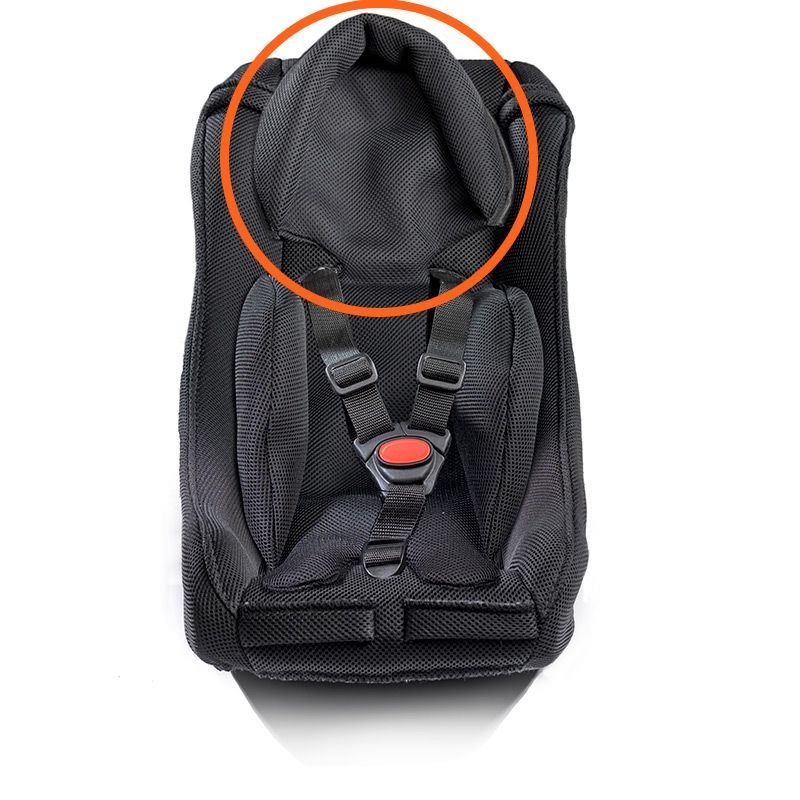 BABY SEAT HEAD SUPPORT PILLOW LUXURY BLACK
