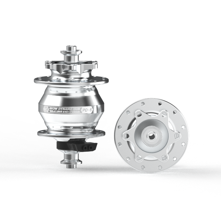 SP DYNAMO - PD-8 DYNAMO HUB - 100MM QR - 6 BOLT DISC