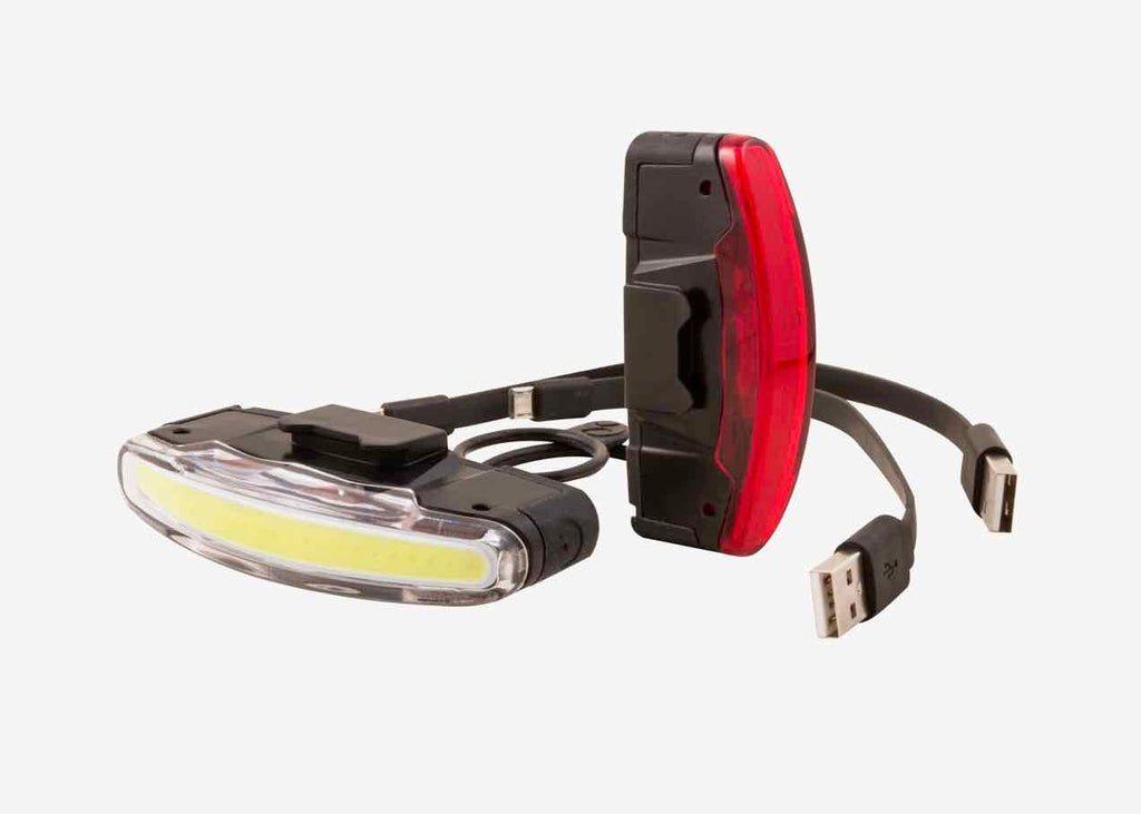 ARCO FRONT/REAR LIGHT SET - RECHARGEABLE