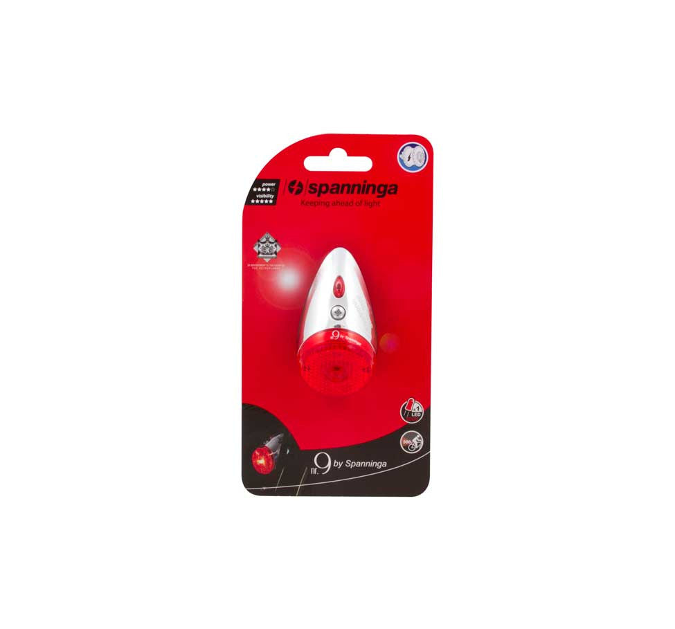 SPANNINGA - NR 9 XB REAR LIGHT - BATTERY - FENDER MOUNT