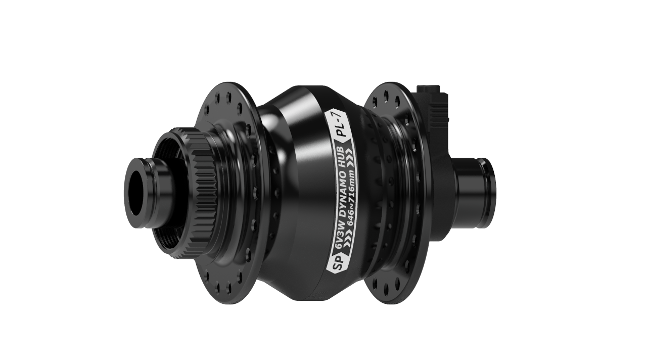 PL-7 DYNAMO HUB - 100/12 - CENTERLOCK DISC